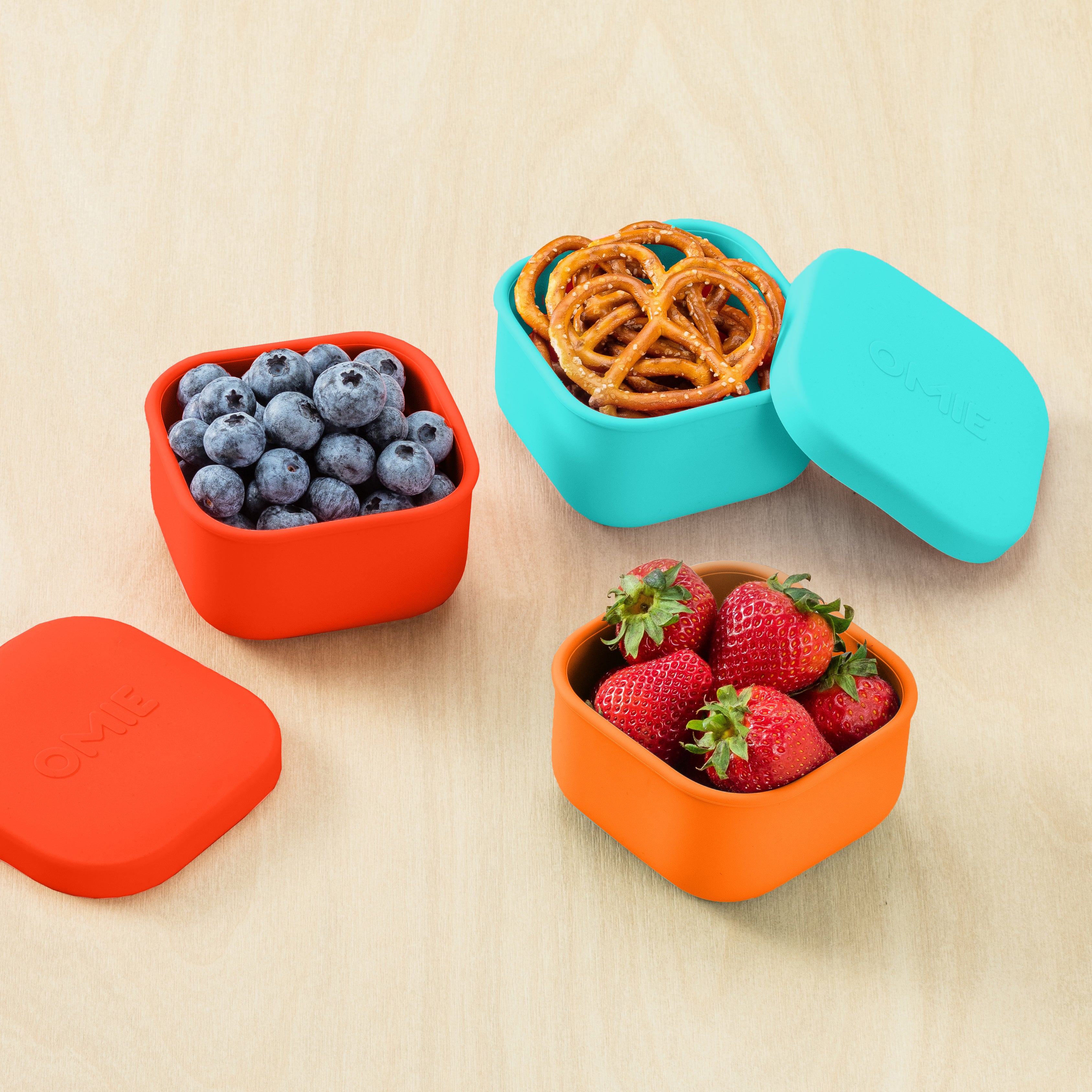 Contenedor OMIESNACK OMIEBOX silicon con tapa