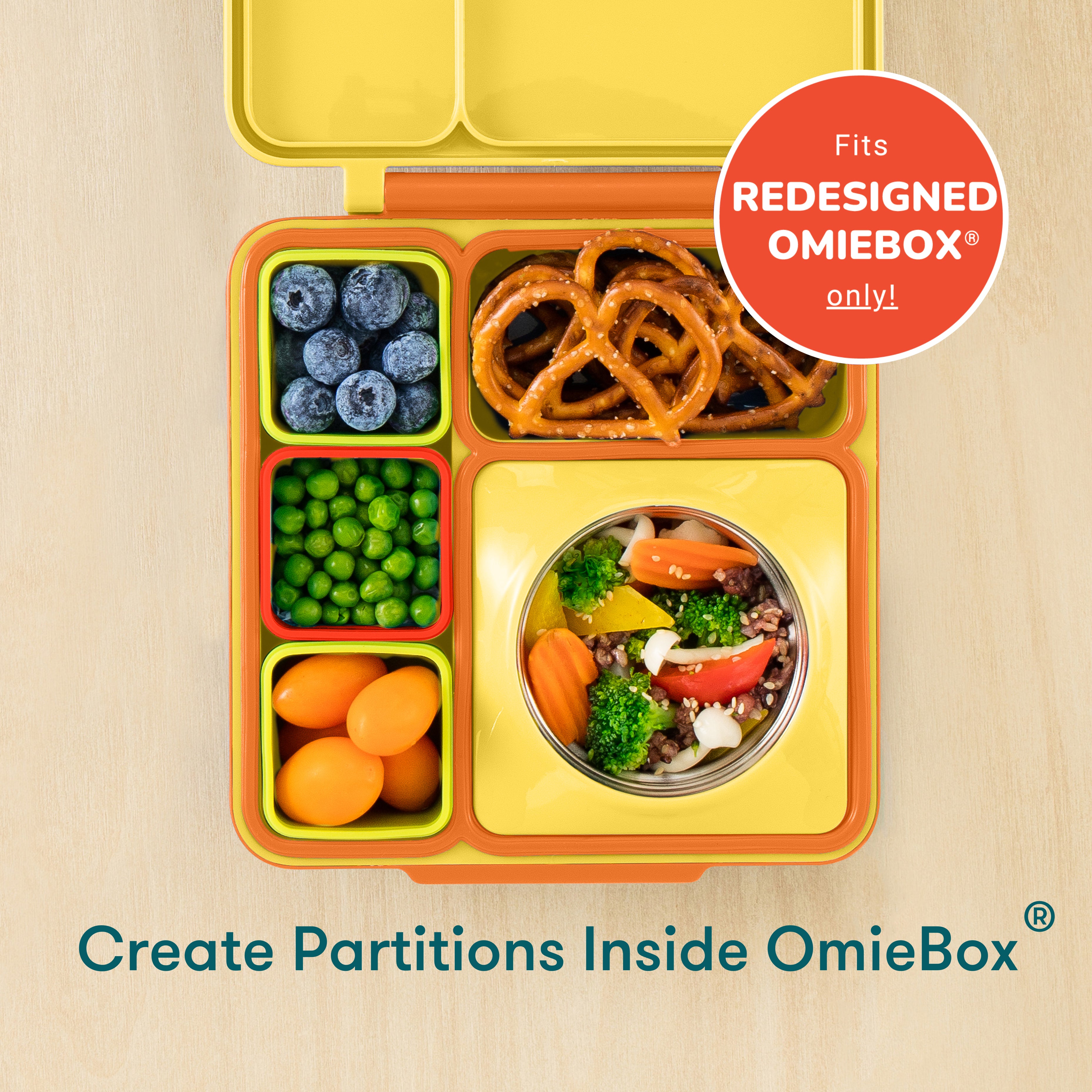 Juego de Contenedores OMIEDIP Omiebox Silicon con tapa