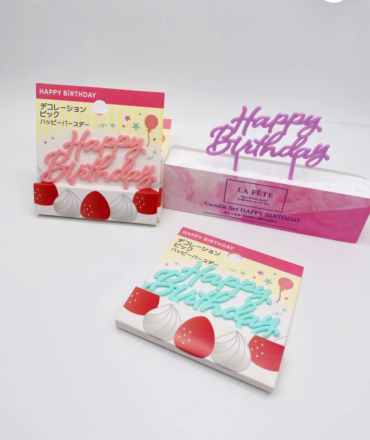 Happy Birthday Pack Mini Cake Topper