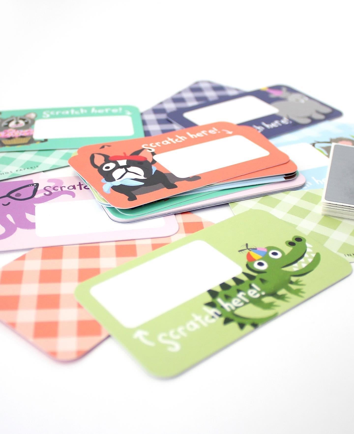 Tarjetas Lunchbox Inklings Animales 24 piezas