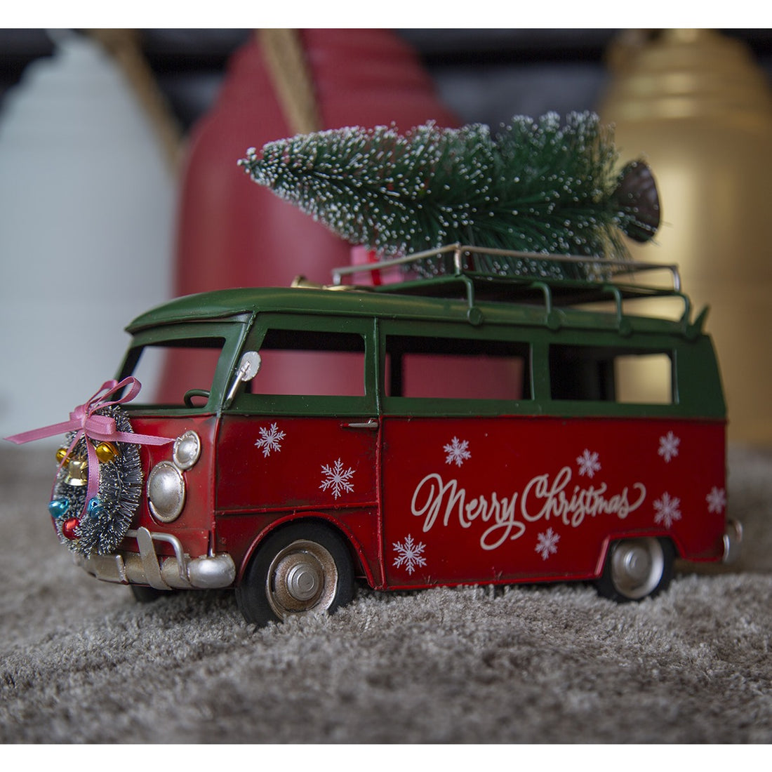 The Elf Hut Combi Verde y Roja Pino