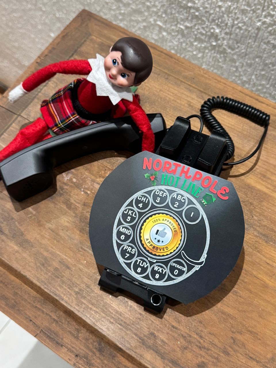 The Elf Hut Travesura North Pole Hot Line Vintage Tech