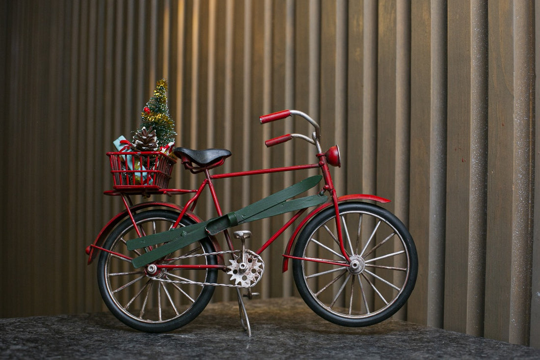 The Elf Hut Bici Roja con Esquis