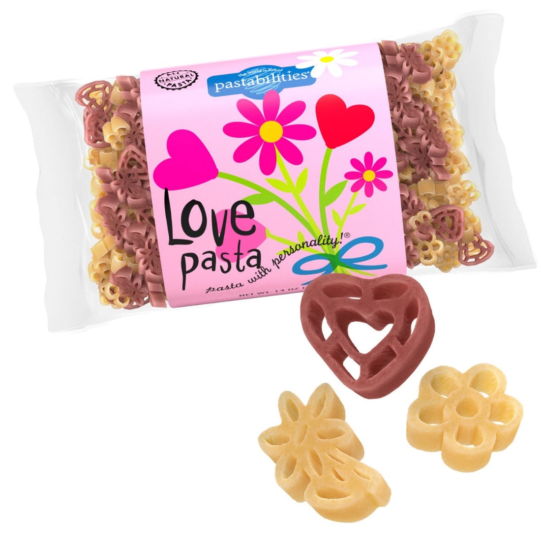 Pasta Pastabilities Heart & Flowers 397g