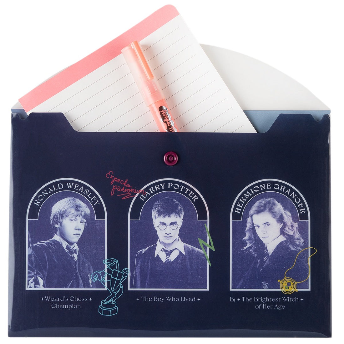 PRETTY NOTES Sobre con boton A5 Harry Potter