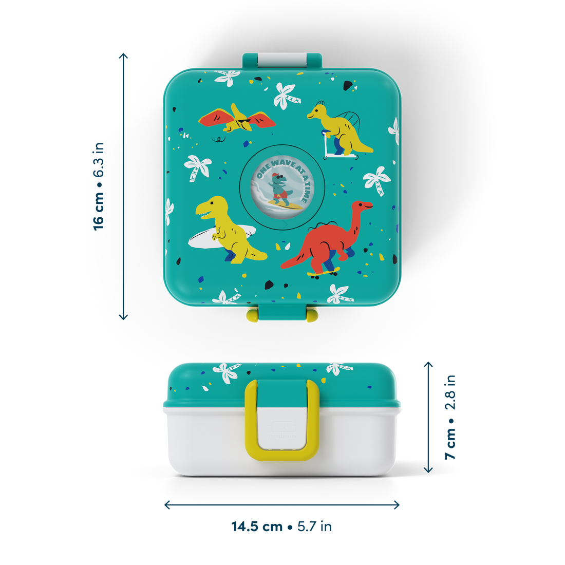Lonchera MONBENTO Snacky Dinosaurios