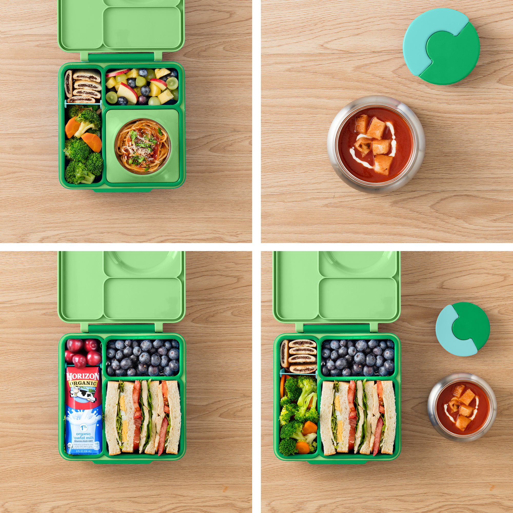 PREVENTA Lonchera Térmica Omiebox Bento Box con Aislamiento Térmico Verde Manzana