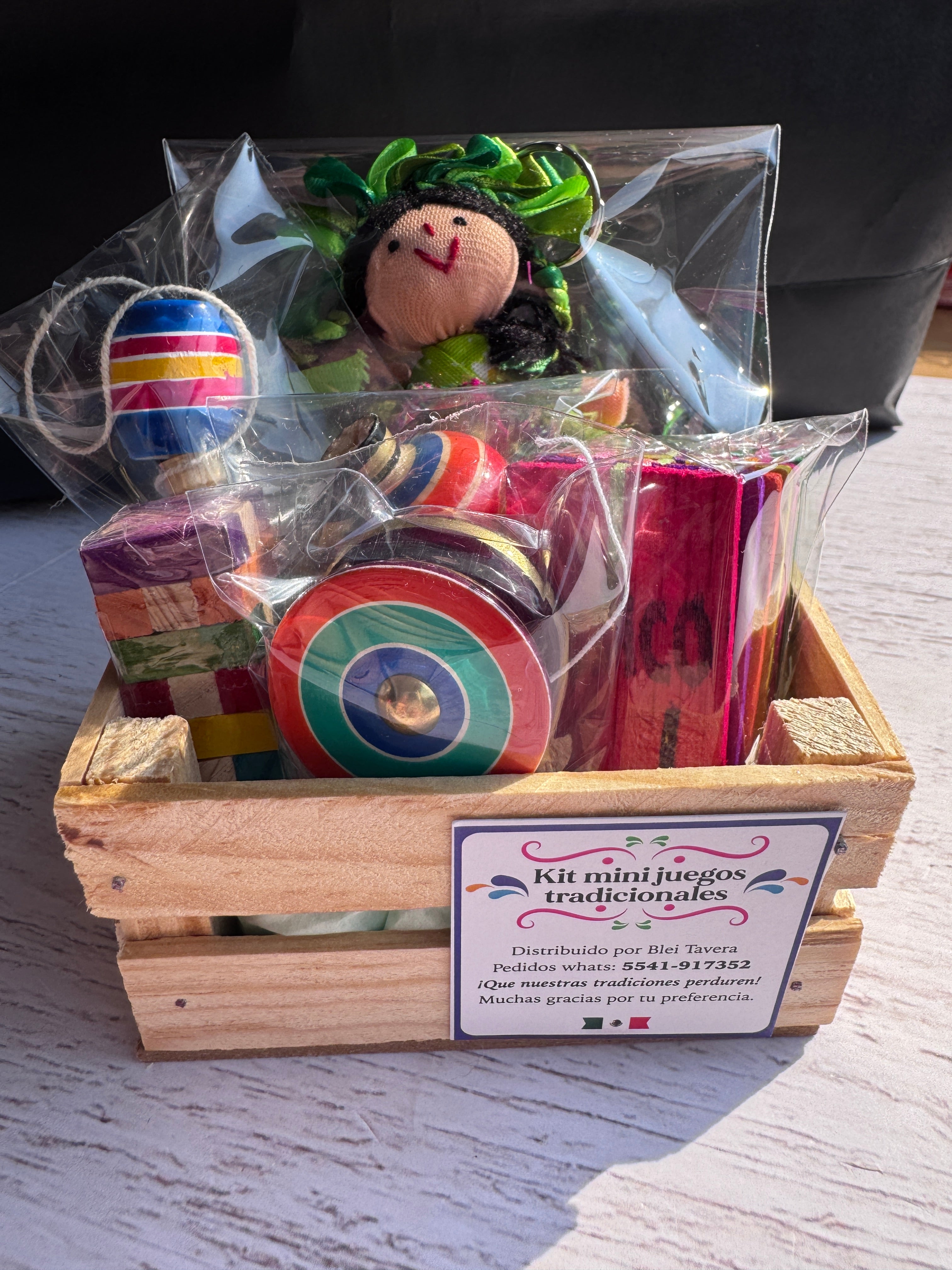Kit Juegos Mini Tradicionales Huacal Mini MLele
