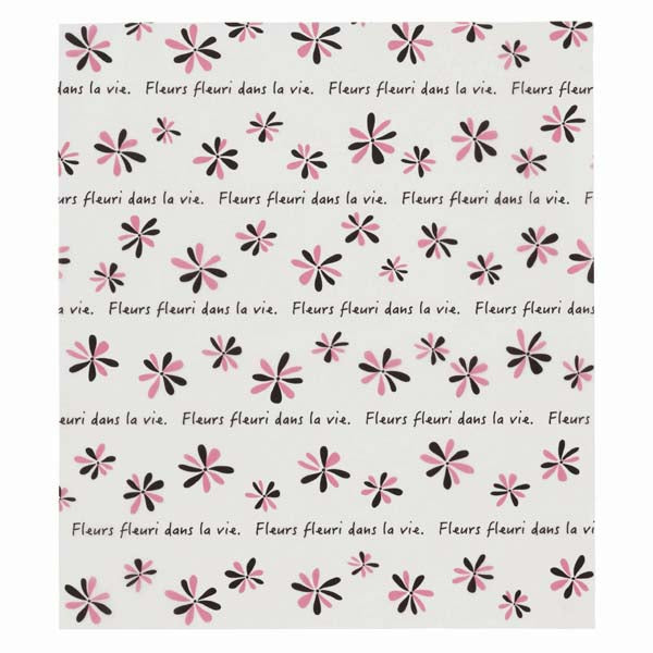 Papel Encerado Wax Paper Flores