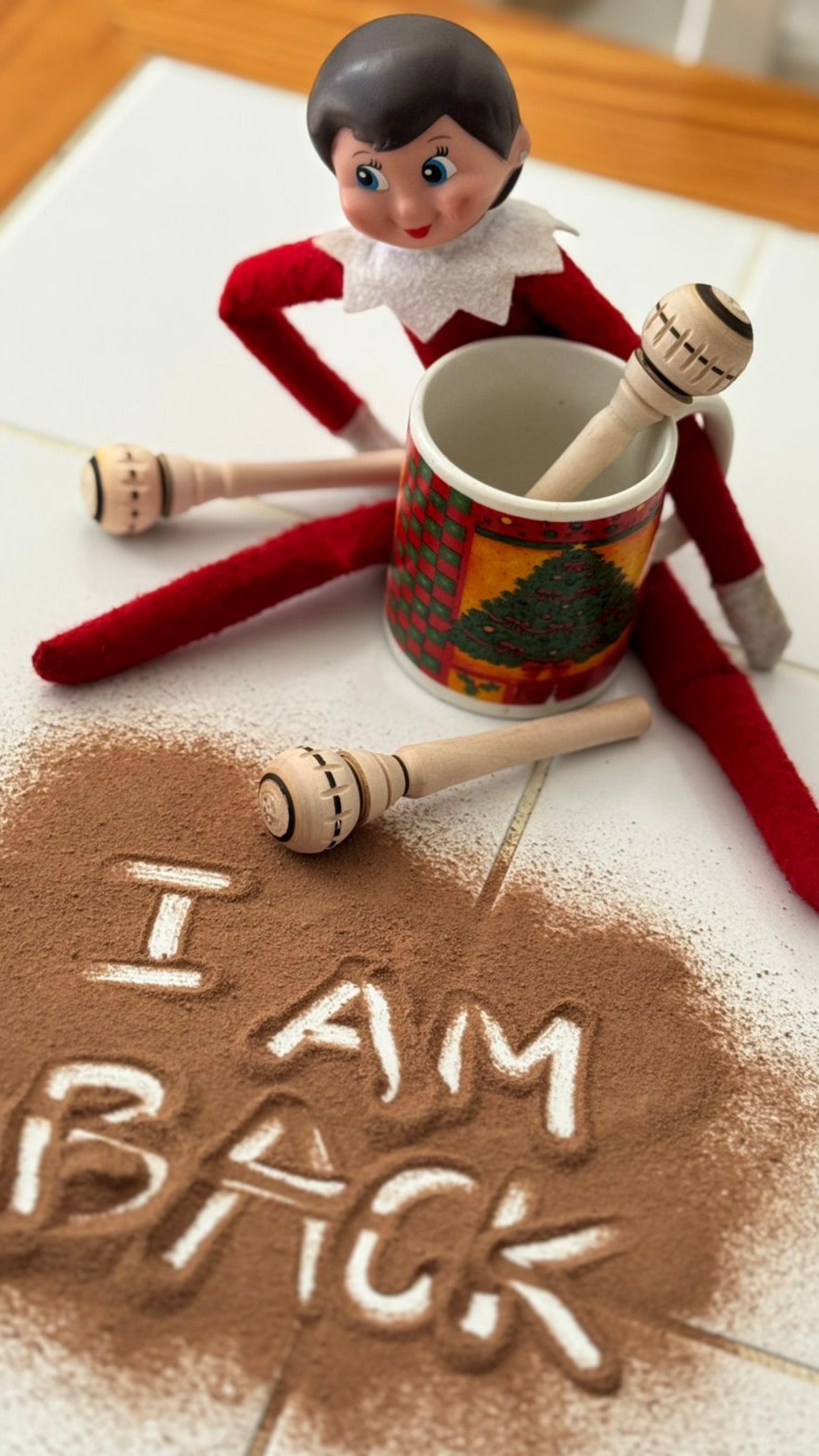 The Elf Hut Travesura Elfycana en la cocina + 3