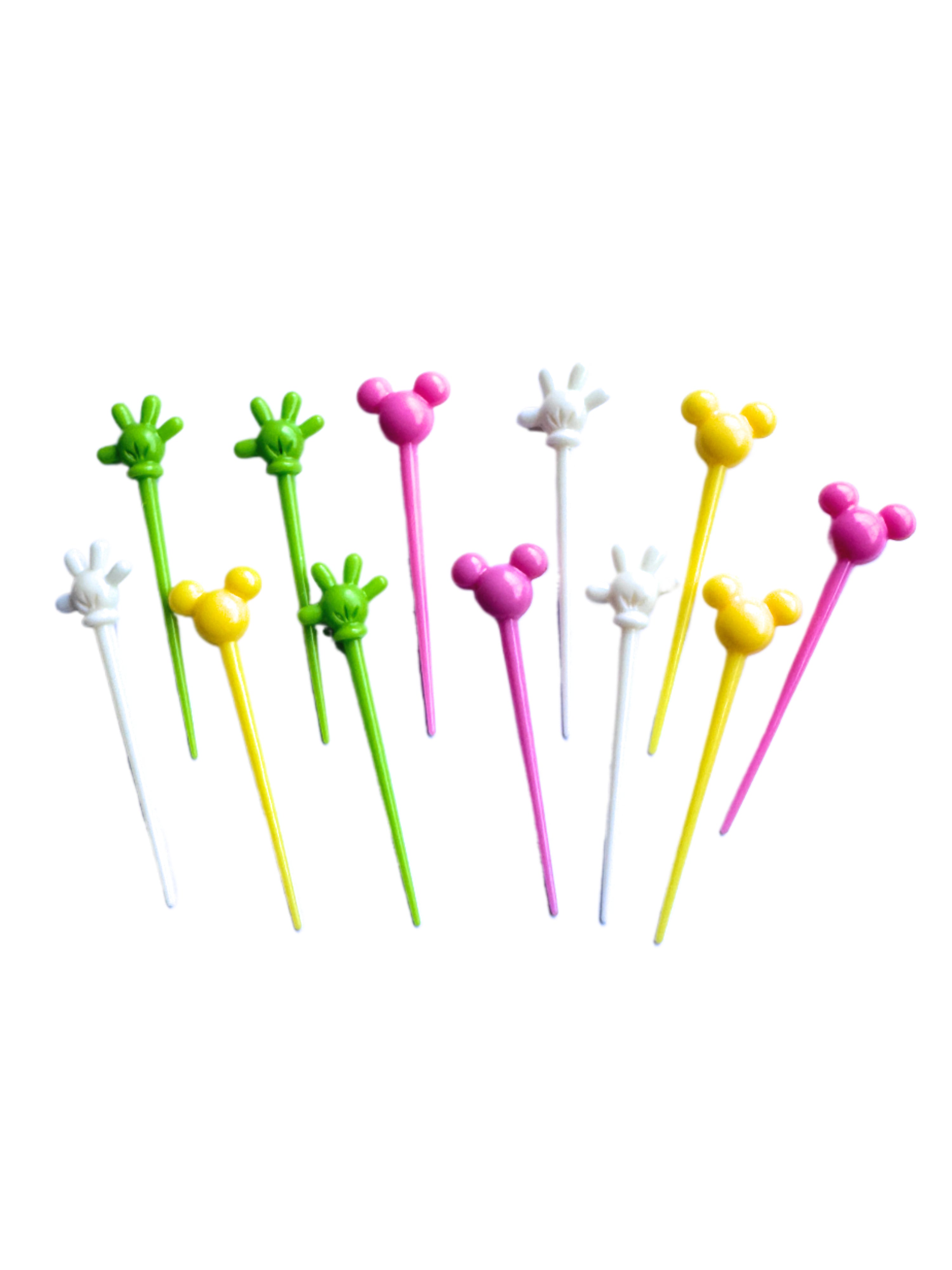 Disney Palillos Mickey Mouse y Minnie Verde Rosa