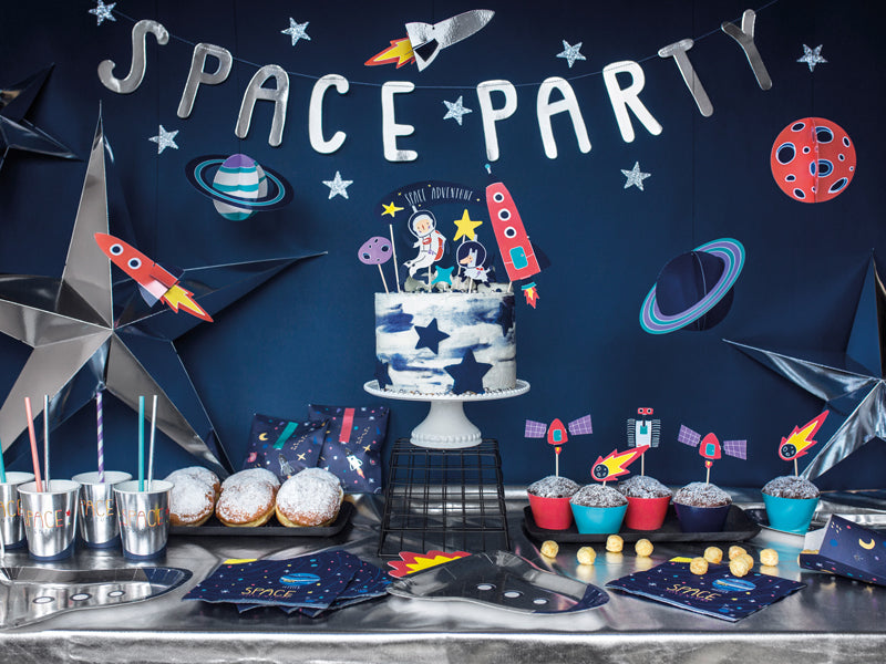 Cake Topper Espacio (7 piezas)