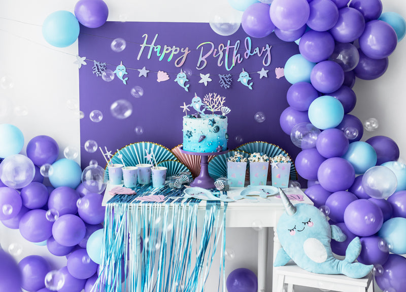 Cake Topper Narval (4 piezas)