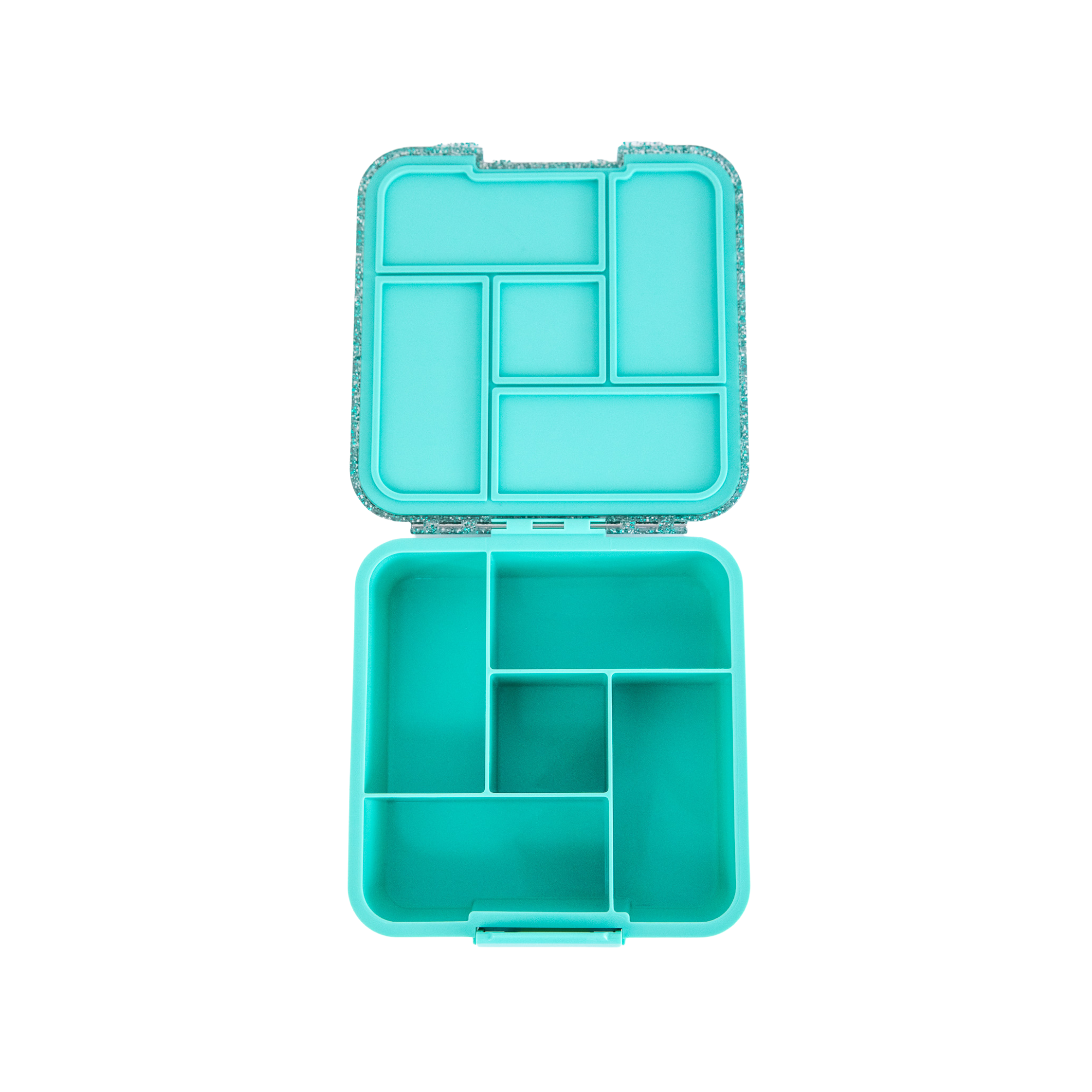 Lonchera Bento Five Glitter Turquesa