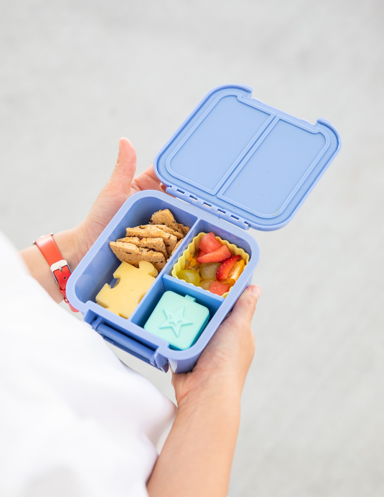 Lonchera MONTII Lunch Box Bento Two Kids Azul Splash