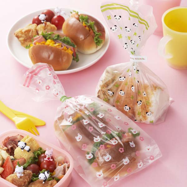 Bolsas desechables Candy Bag Panda & Rabbit incluye stickers