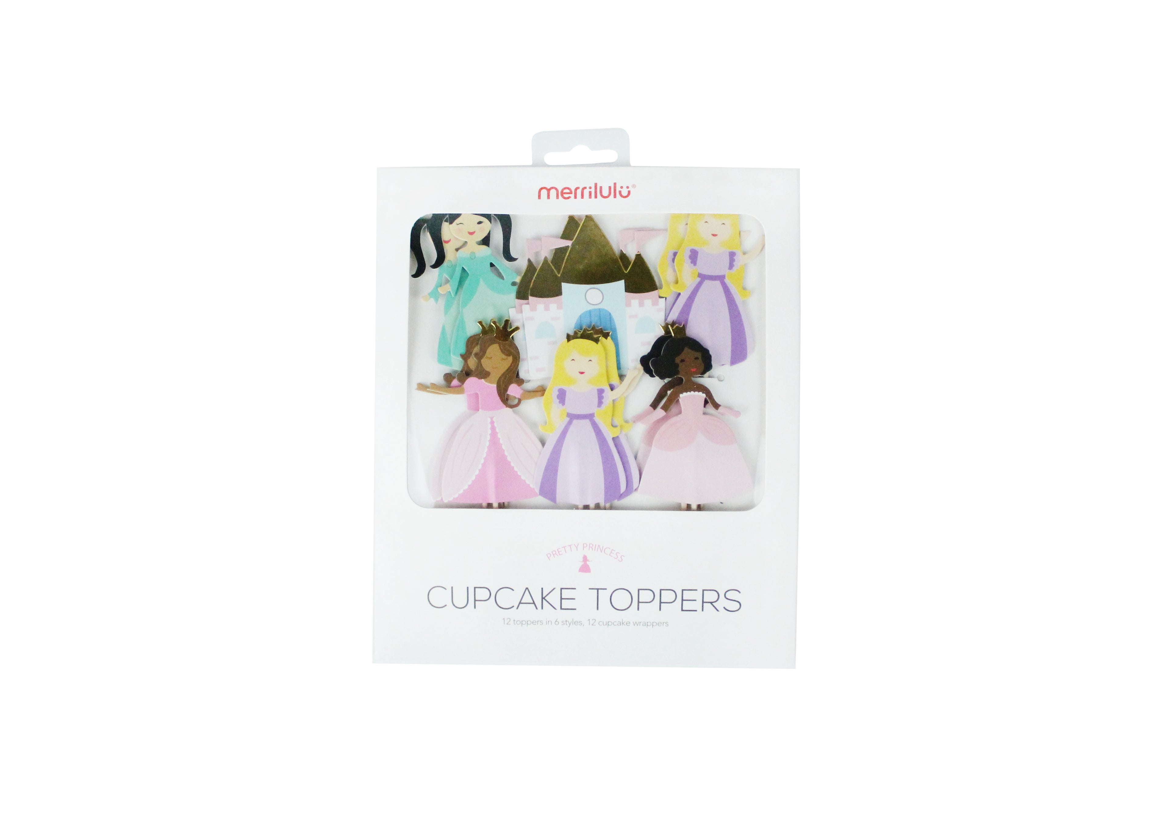 Cupcake Topper y Wrappers Princesas (24 piezas)