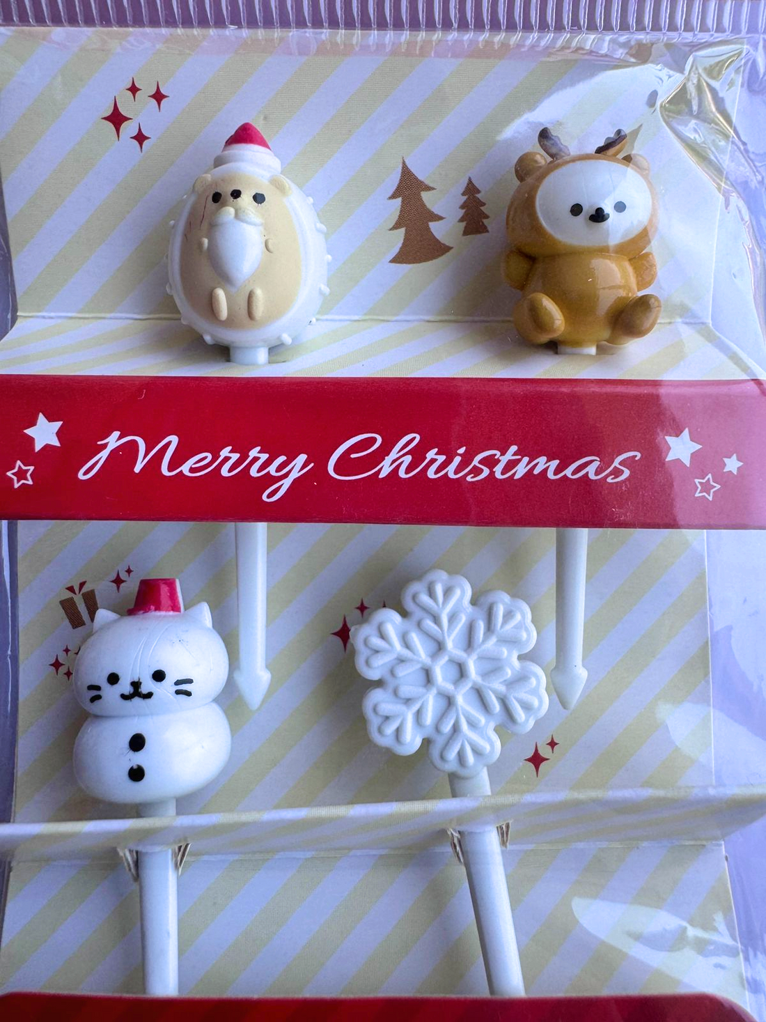 Palillos Copos Navidad