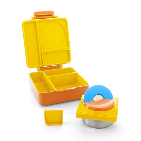 Lonchera Térmica Omiebox Bento Box con Aislamiento Térmico Amarilla