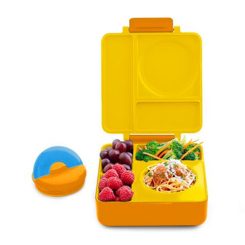Lonchera Térmica Omiebox Bento Box con Aislamiento Térmico Amarilla