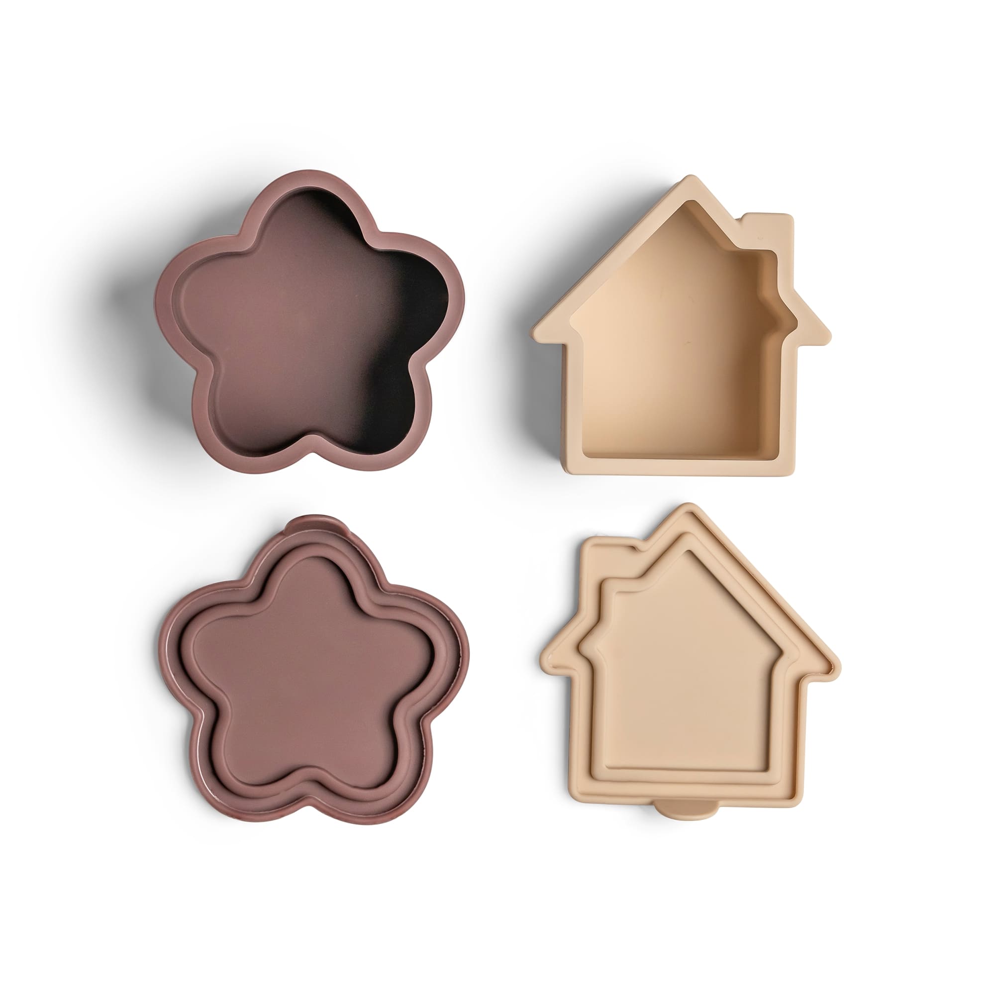 Mini Contenedores Citron Beige 4 piezas Casita Beige