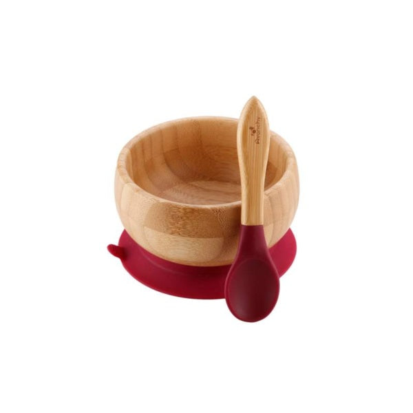 Bowl de Bambú AVANCHY para Bebé con base antiderrapante