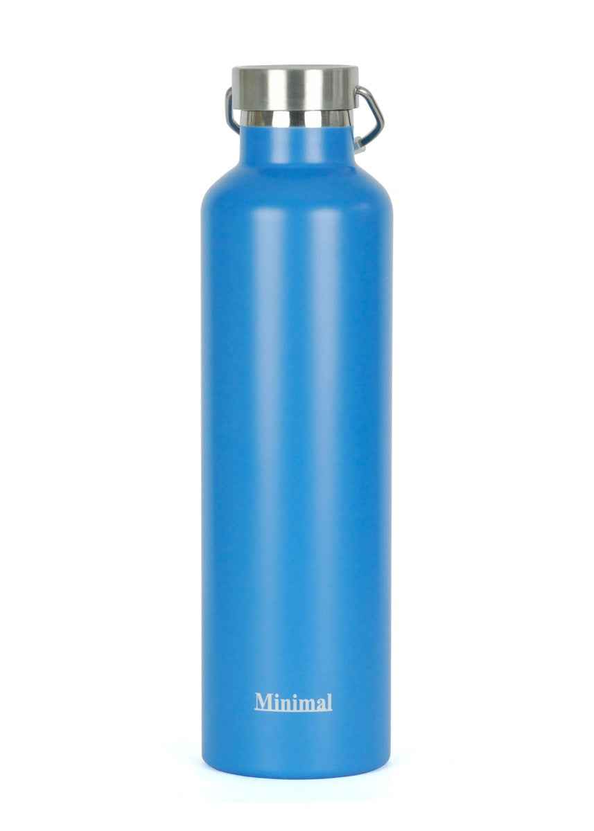 Botella de Acero inoxidable Minimal 1L azul