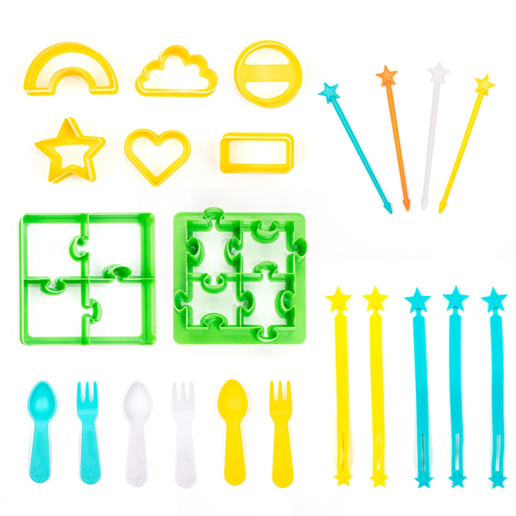 Bento Set Cortadores The Lunch Punch Rompecabezas y Mini bites