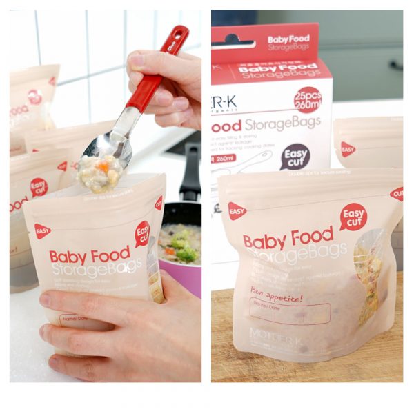 Bolsa de almacenamiento de alimento para bebe