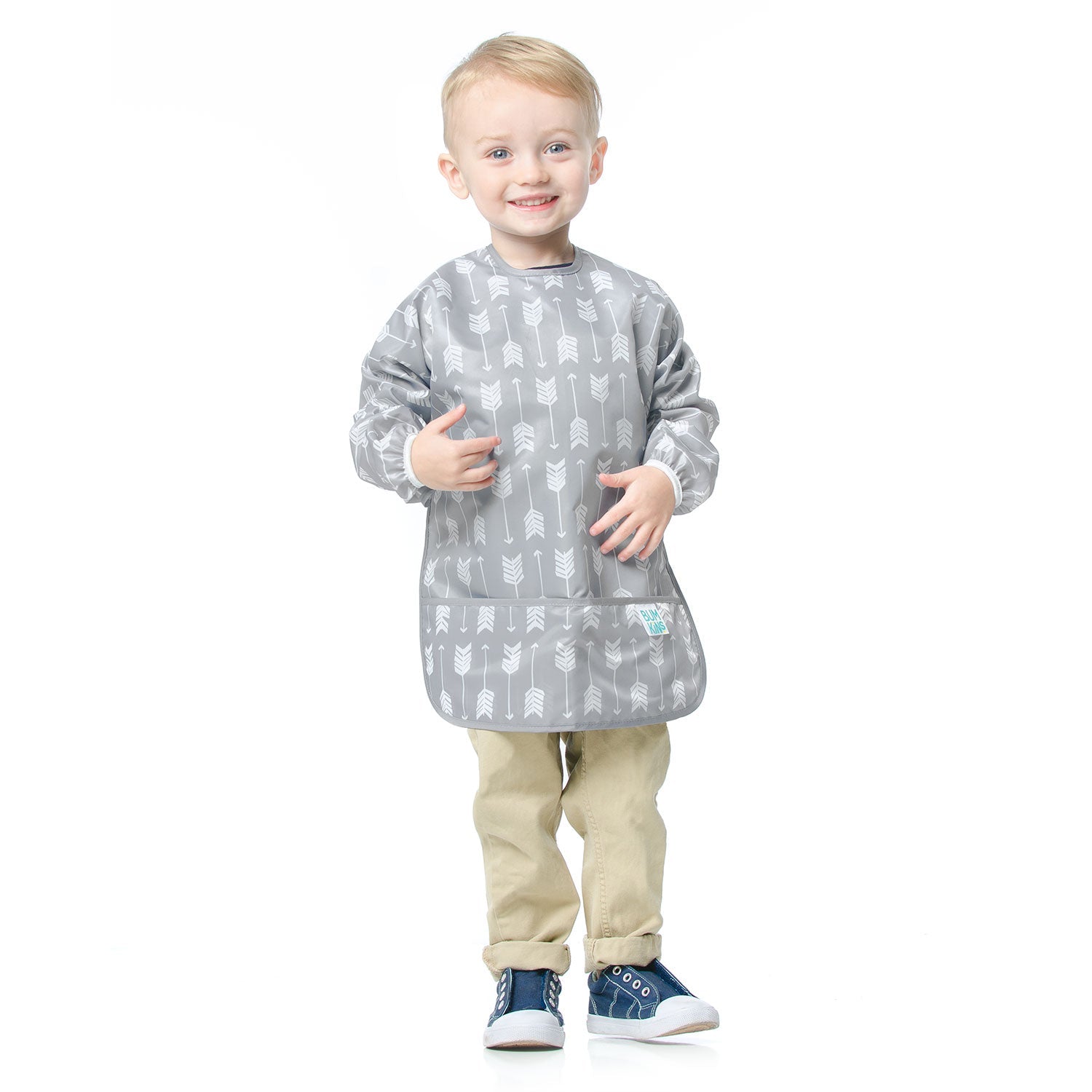 Babero Manga Larga Smock BUMKINS Impermeable Flechas