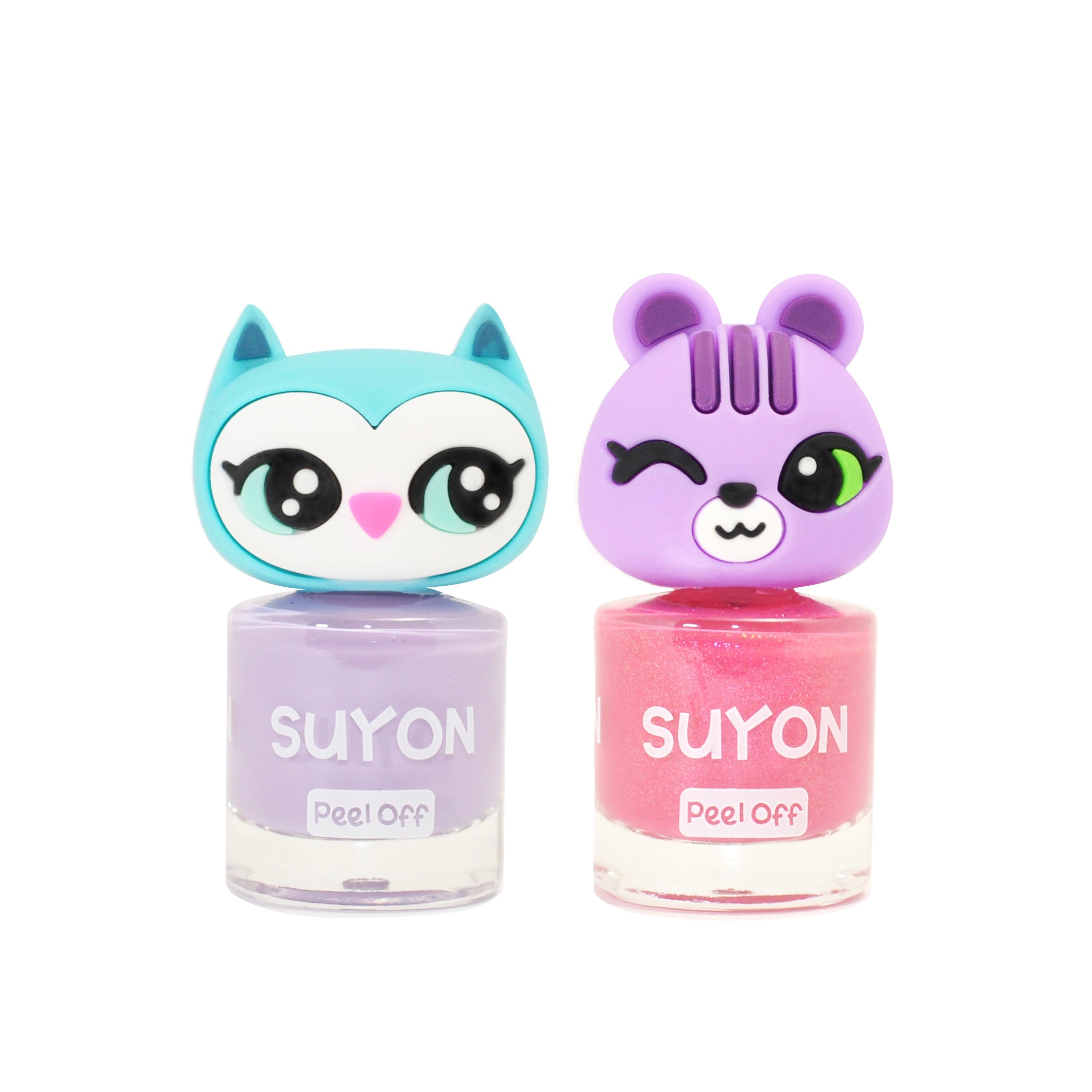 Set de 2- Barniz de Uñas Arong & Owila "Morado y Salmón"