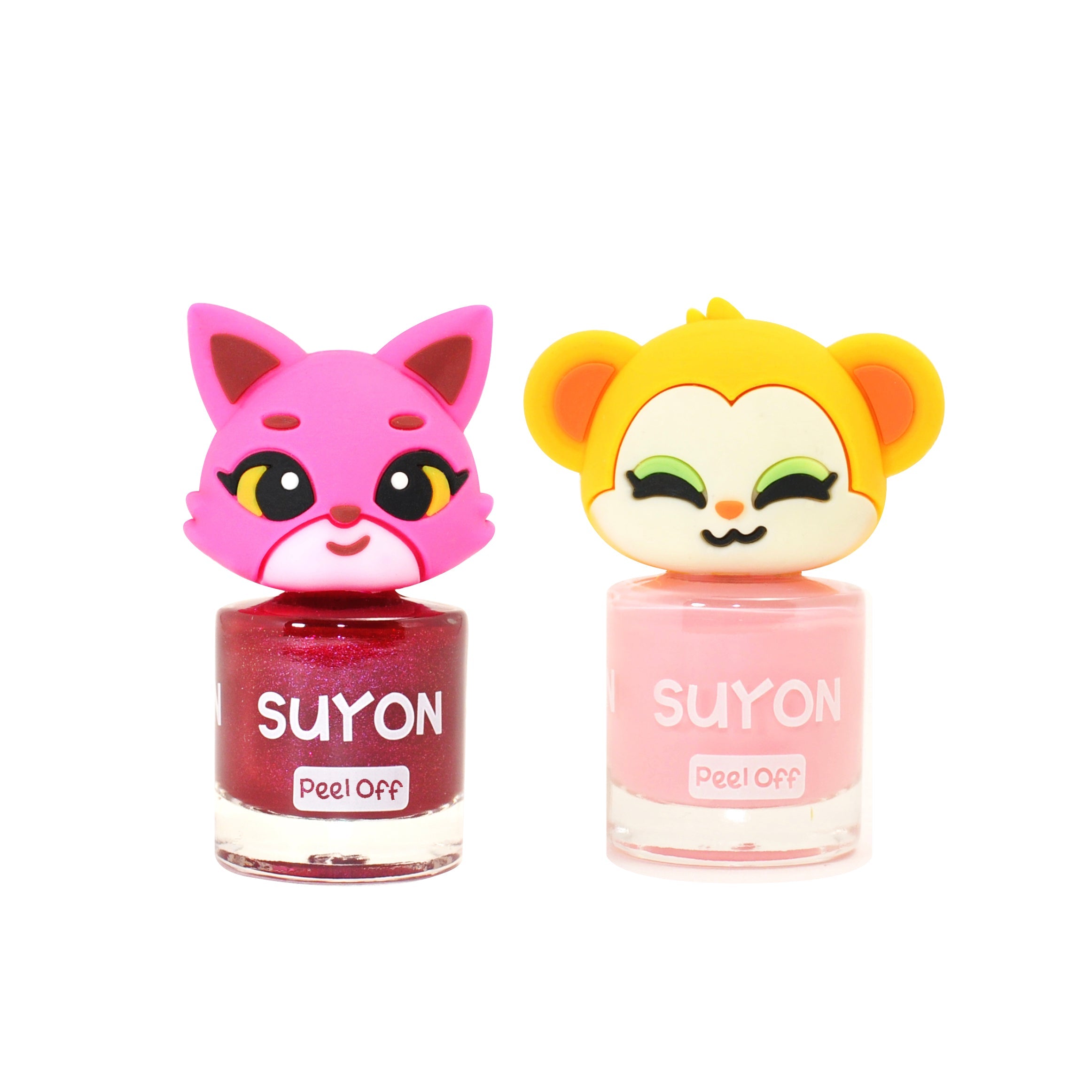 Set de 2- Barniz de Uñas Tina & Koko "Rojo obscuro y Rosa Claro"