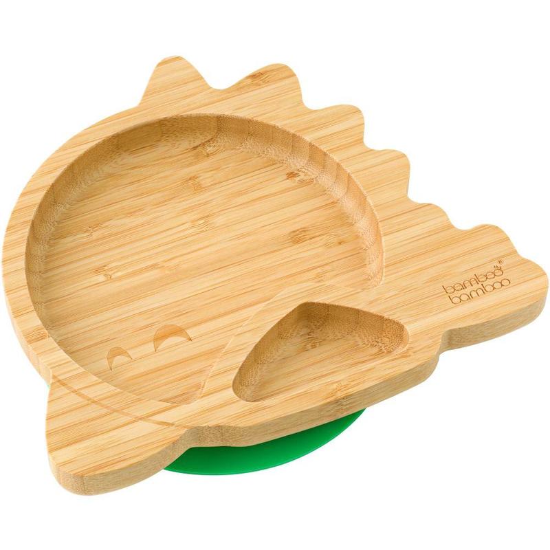 Plato con Divisiones Bamboo Bamboo Dinosaurio