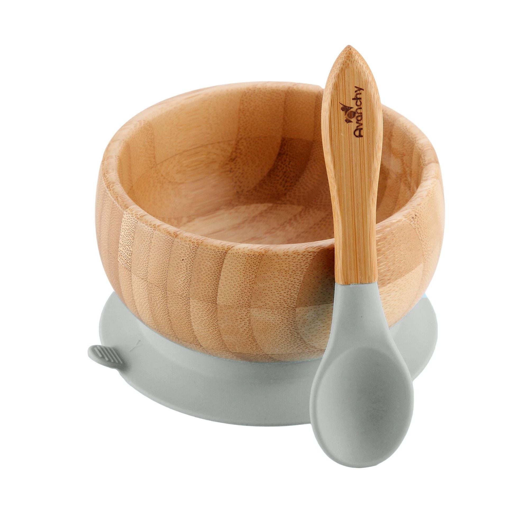 Bowl de Bambú AVANCHY para Bebé con base antiderrapante