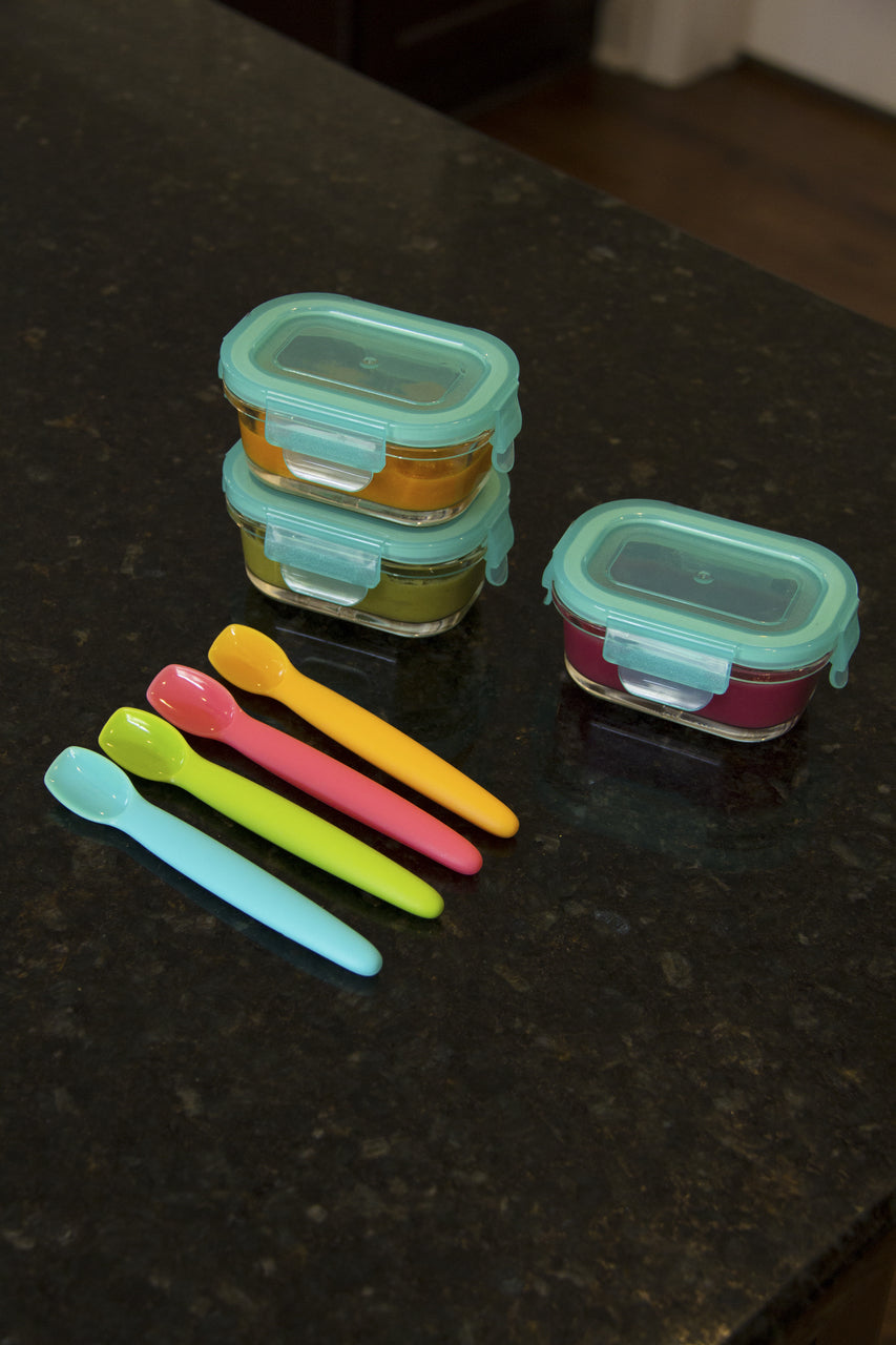 Cuchara de silicón Innobaby con estuche para bebé