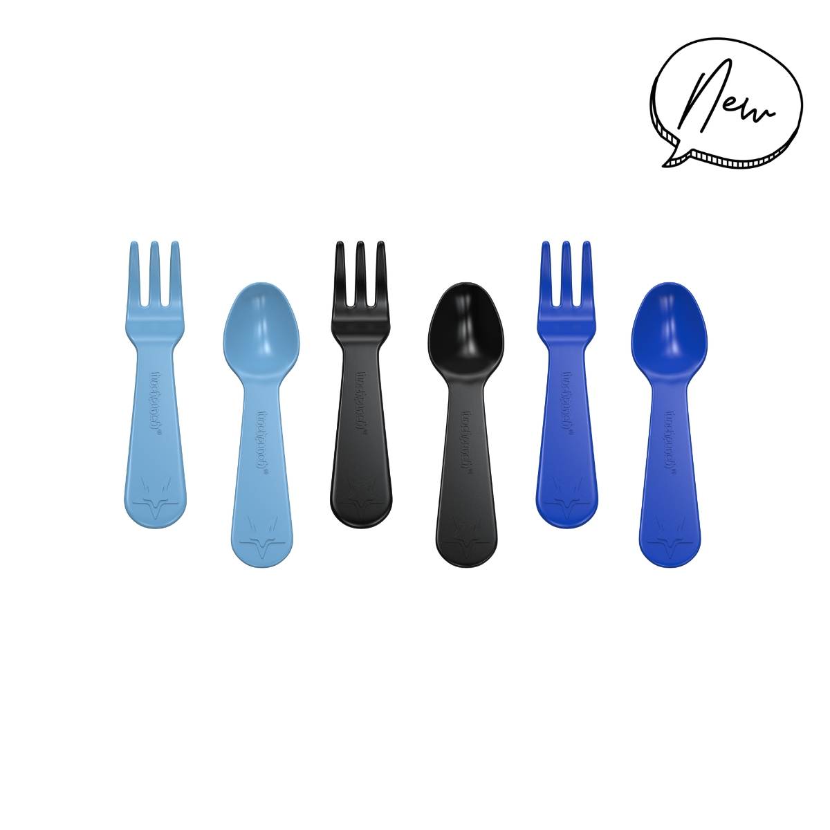 Mini Cubiertos The Lunch Punch Juego de 6 piezas Azul