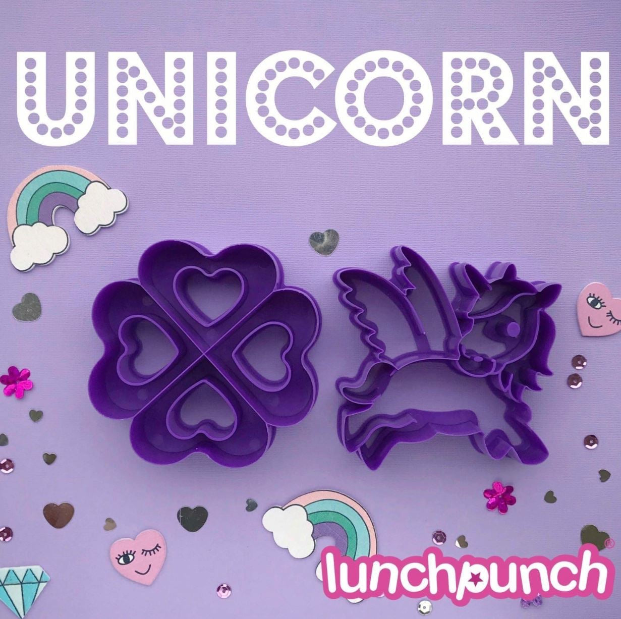 Cortadores de Pan The Lunch Punch Unicornios Kids