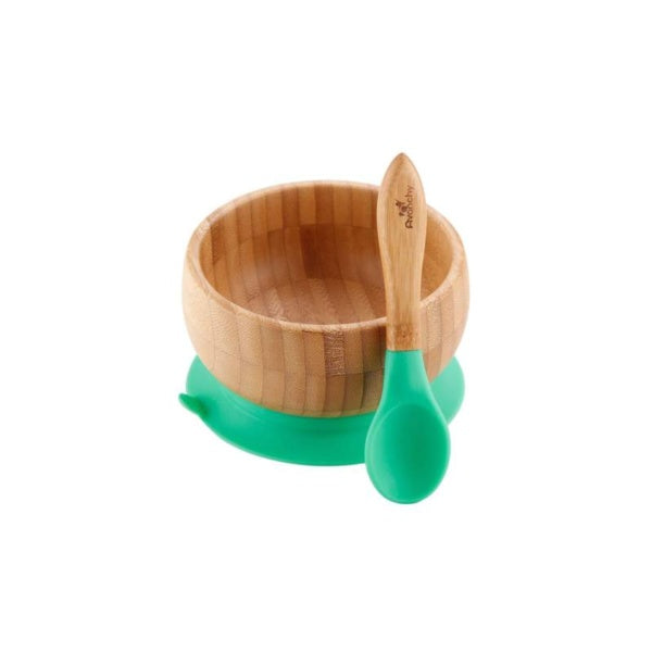 Bowl de Bambú AVANCHY para Bebé con base antiderrapante