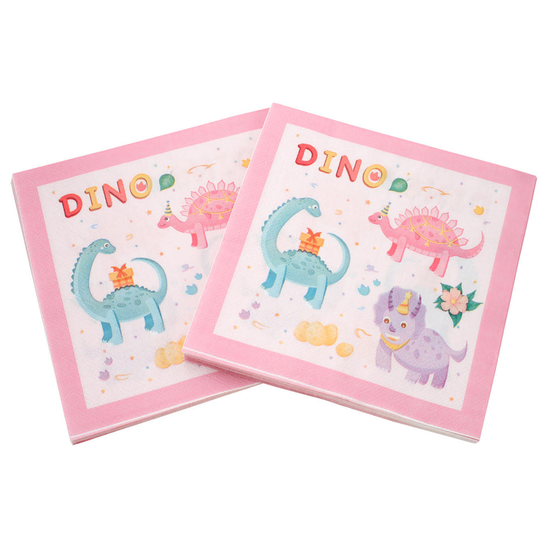 Servilletas Dinosaurios Rosa