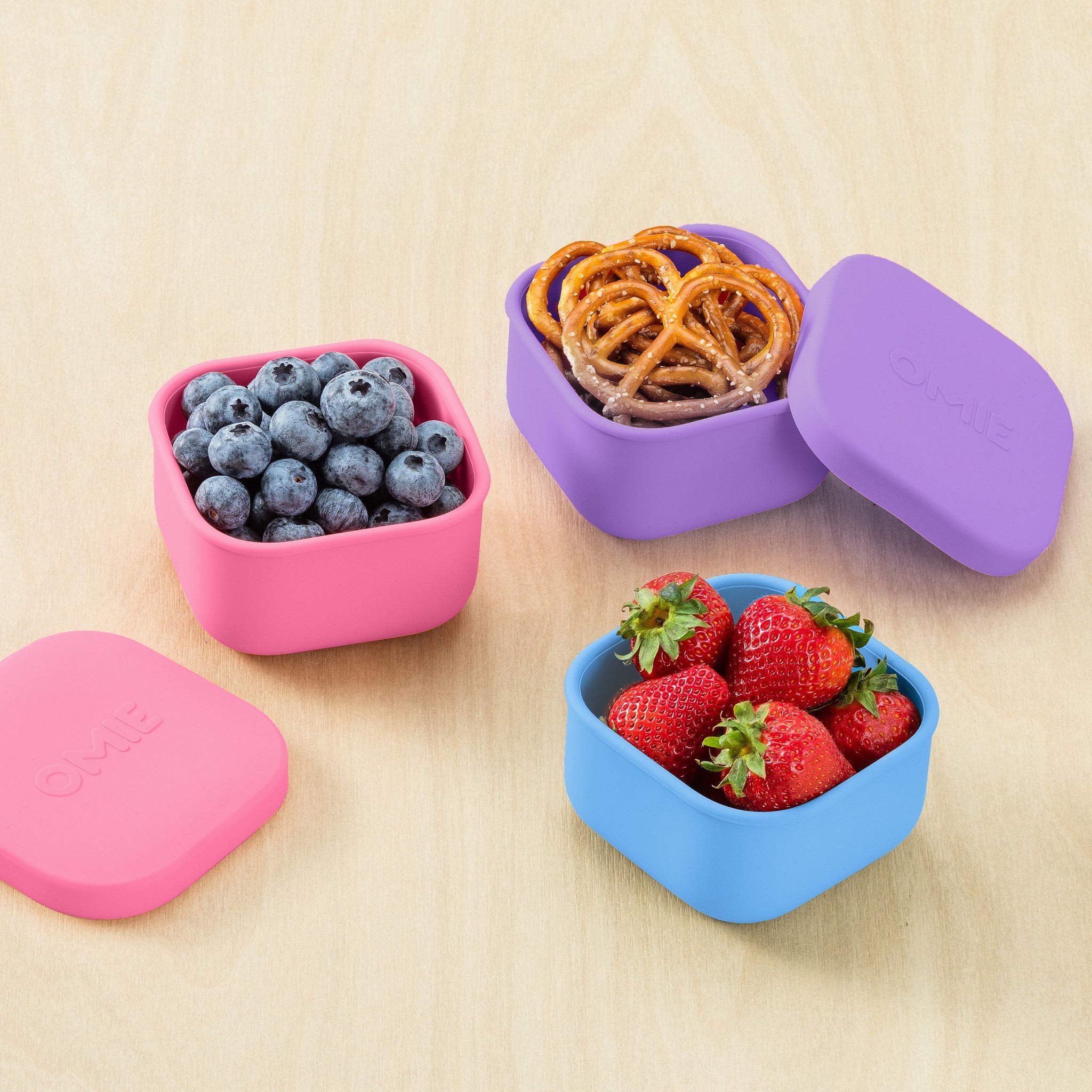 Contenedor OMIESNACK OMIEBOX silicon con tapa