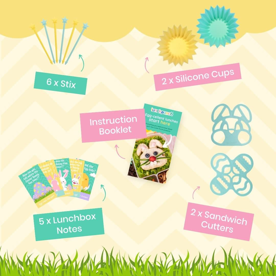 Bento Set Cortadores The Lunch Punch Pascua