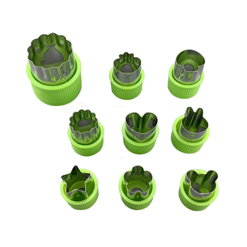 Cortadores Veggie Acero Inoxidable paquete de 9 piezas