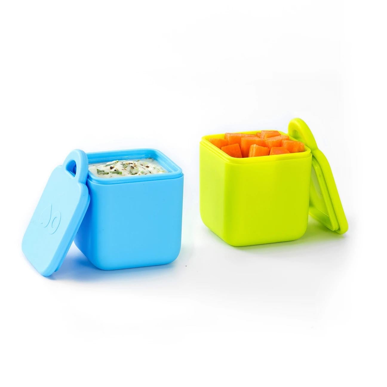 Juego de Contenedores OMIEDIP Omiebox Silicon con tapa Azul