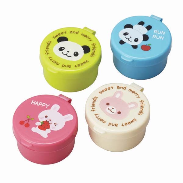 Mini contenedores Pandas y Conejos