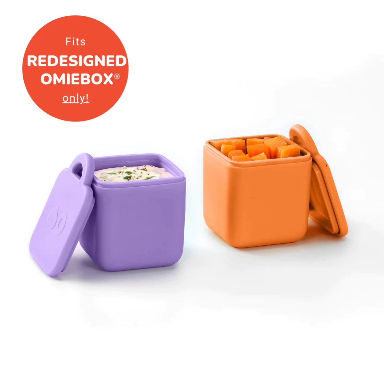 Juego de Contenedores OMIEDIP Omiebox Silicon con tapa