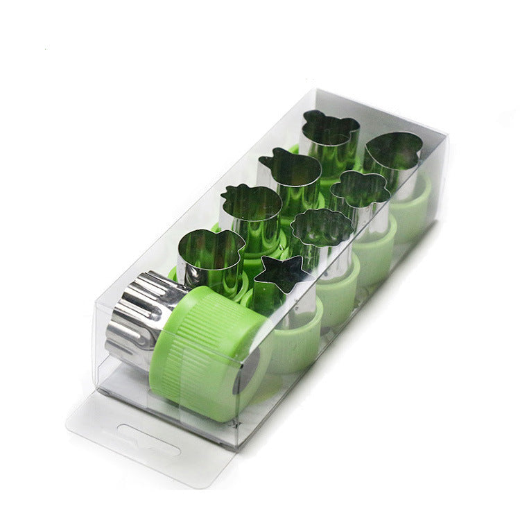 Cortadores Veggie Acero Inoxidable paquete de 9 piezas