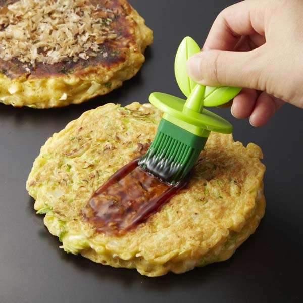 Mini Brocha de Silicón Hojas Verde