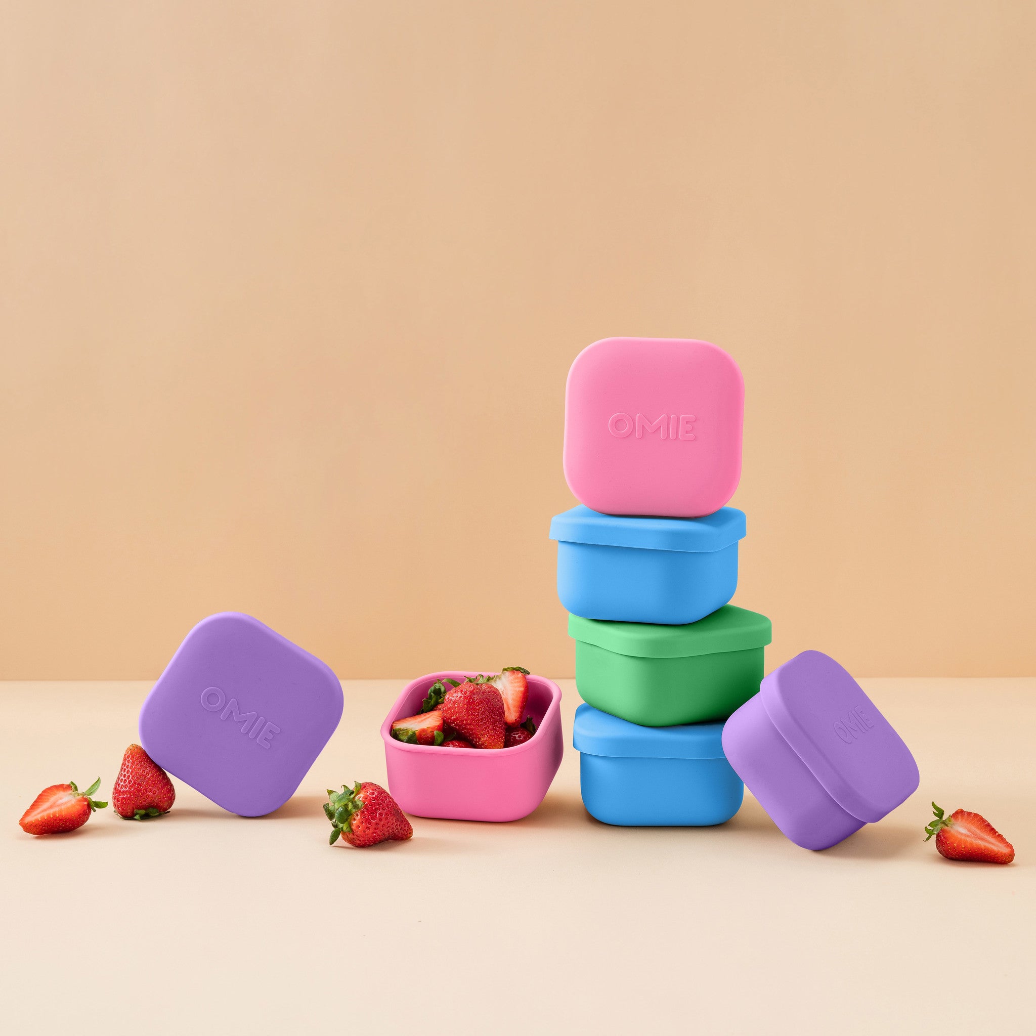 Contenedor OMIESNACK OMIEBOX silicon con tapa