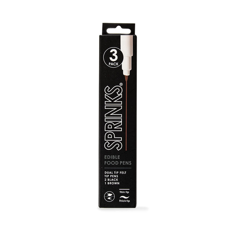 Plumones Comestibles SPRINKS Doble Punta Tres piezas