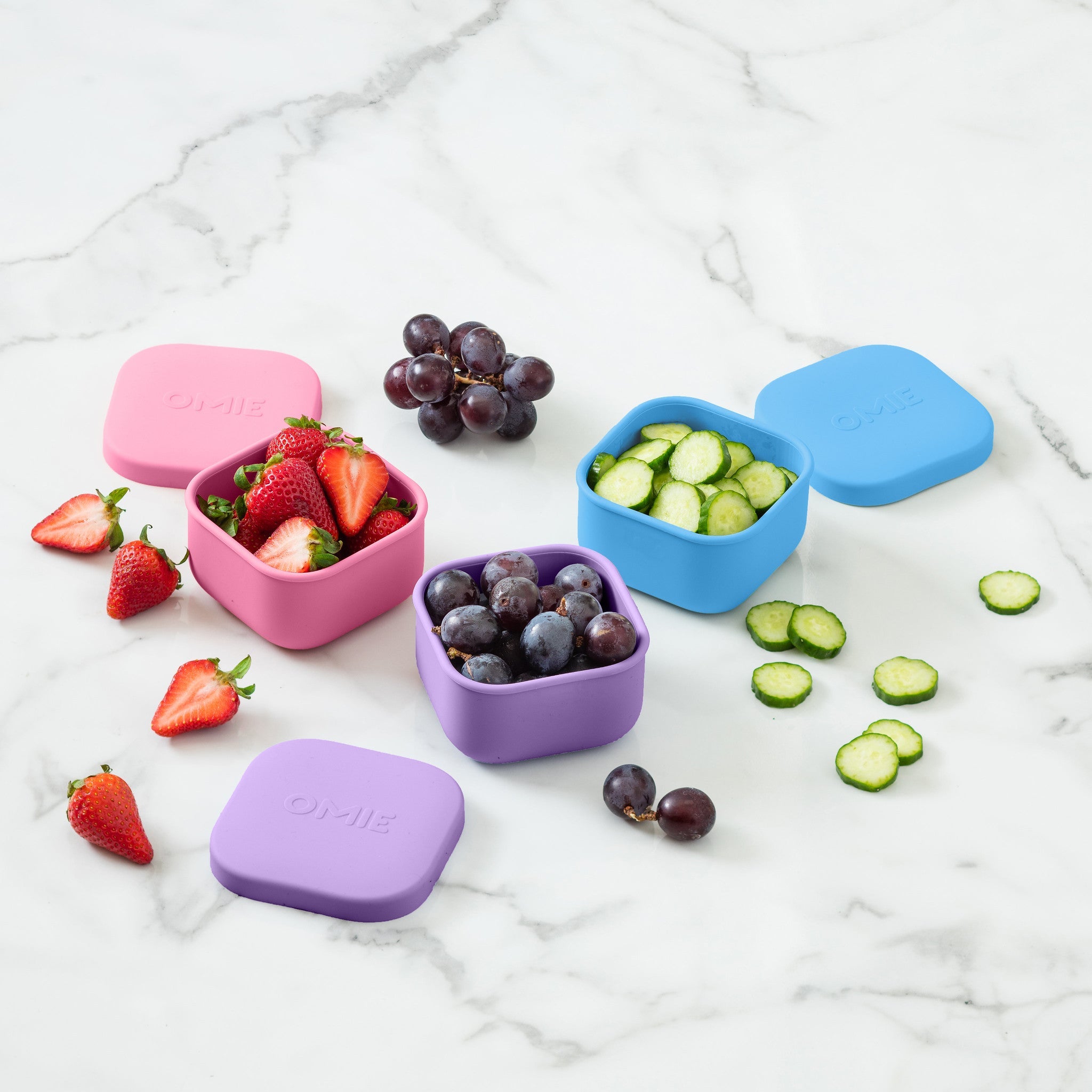 Contenedor OMIESNACK OMIEBOX silicon con tapa